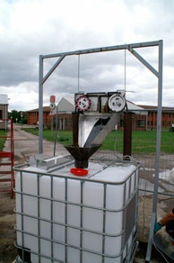 Hanging Mount for Model 6V Oil Skimmers oil skimmers inc., oilfield services, oil recovery, wastewater treatment